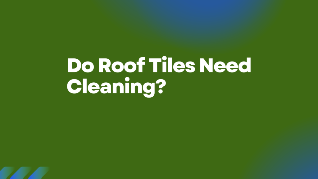 Do Roof Tiles Need Cleaning?