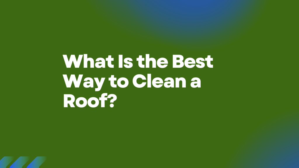 What Is the Best Way to Clean a Roof?